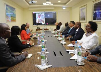 Foi realizada uma reunião entre a conselheira do governo dos Estados Unidos da América e o ministro da Energia e Águas